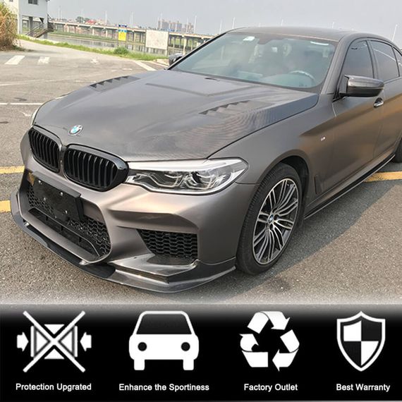 Накладка на передній бампер Lip V2 (для M5 F90 2017-2020, Карбон) для BMW 5 серія G30/31 рр | Зображення 2