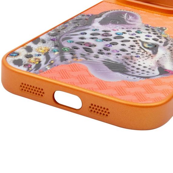 Чохол TPU+PC Crystal Hunt with Magnetic Fit для Apple iPhone 16 Pro (6.3") Orange | Зображення 4