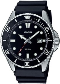 Годинник наручний кварцовий чоловічий водонепроникний оригінальний Casio MDV-107-1A1VEF