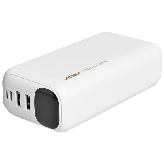 VIDEX VPB-297 22.5W White 30000mAh Повербанк | Зображення 1