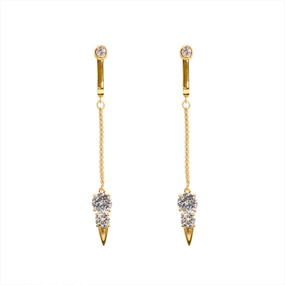 Прикраси для клітора та статевих губ UPKO Non-pierced Jewelry Snowman з гірським кришталем, золотисті sexstyle | Зображення 1