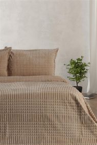Покрывало с наволочками Merinos Modern Line 150×220 см. Бежевый