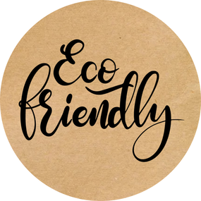 Этикетка круглая крафт "Eco 06", Диаметр 50 мм, 250 шт/рулон, Viskom