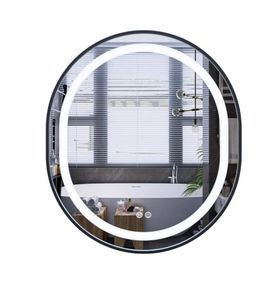 Дзеркало Mixxus Premium ELLIPSE MV05-80x70-REVERSE BLACK (LED Touch, Anti-fog (3-6kK)) (MP6646)