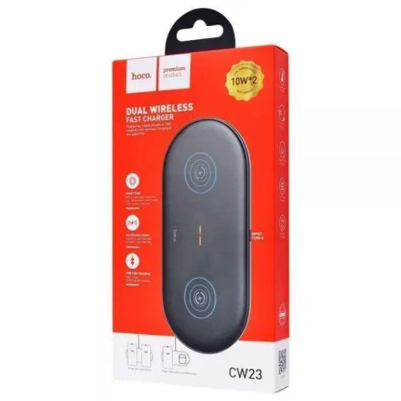 Беспроводное зарядное устройство HOCO CW23 Dual Power | Зображення 2