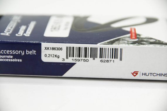 Ремень генератора Audi 80/A6/A8 2.6/2.8 91-97/MB W202 M111 95-01, Hutchinson (1863K6) | Зображення 2