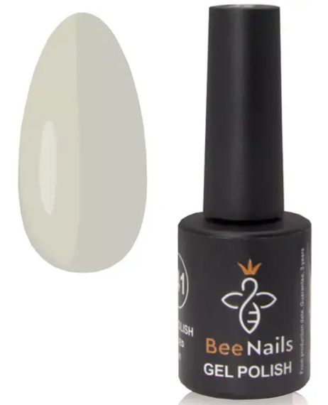 Гель-лак для нігтів Bee Nails 032 (світло-кремовий з оливковим відтінком) 8мл | Зображення 2
