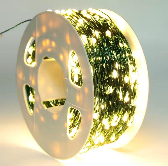 Гирлянда Роса LED на зеленом проводе USB 50*500  AND 5347