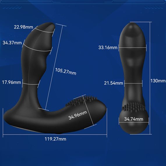 Масажер простати Babydoll Універсальний.. Чорний YC1 | Зображення 9