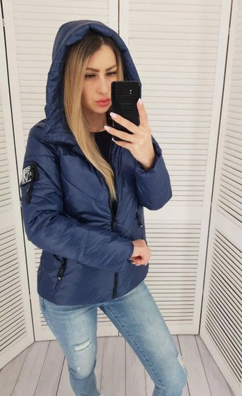 Жіноча демісезонна куртка, арт. 1008, темно синій | Зображення 1