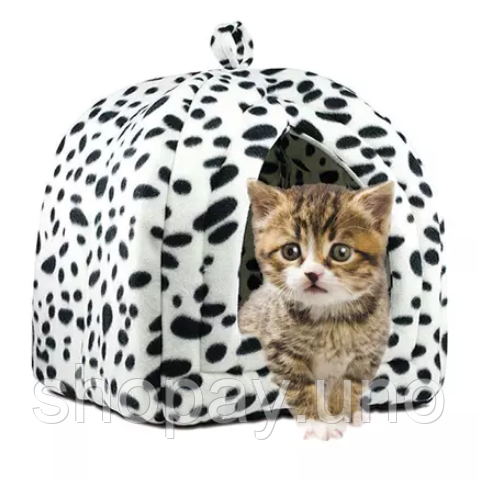 М'який будиночок для собак та котів Pet Hut ∙ Домашня будка для тварин, 40х35х35 см | Зображення 1
