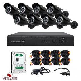 Комплект AHD видеонаблюдения CoVi Security AHD-8W KIT  HDD1000