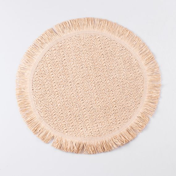 Серветка сервірувальна на стіл кругла Ø38 (см) під тарілки Бежева HP-35-7BE