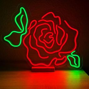 Неоновий світильник Троянда 500х430 acr-n000104