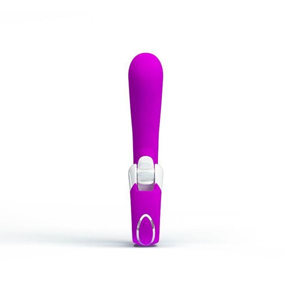 Перезаряжаемый вибратор с клиторальным стимулятором-ротатором Pretty Love «Magic Tongue» BI-040059 sexstyle | Зображення 3