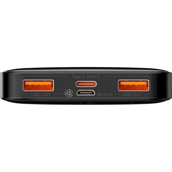Повербанк Baseus Bipow Digital Display Black портативное зарядное устройство для телефона 10000 mAh 20W Черный | Зображення 2