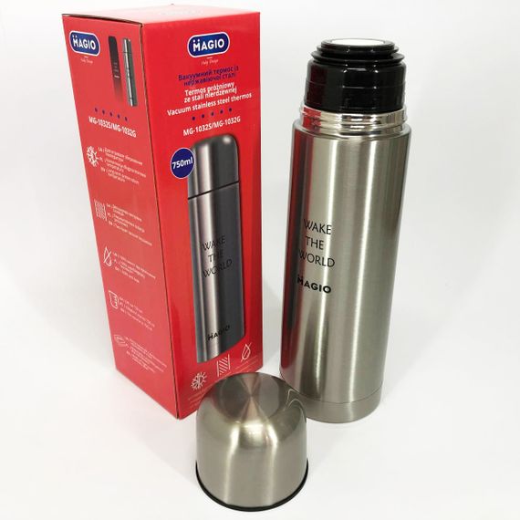 Термочашки для горячих напитков MAGIO, Хороший термос для чая, Качественный семейный термос GQ-73 | Зображення 5