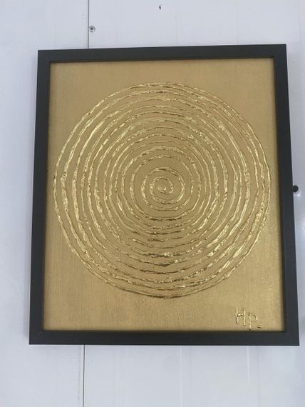 ✨🌀 Інтер’єрна картина “Золота Спіраль” 35×30 см — символ гармонії та енергії ✨💛