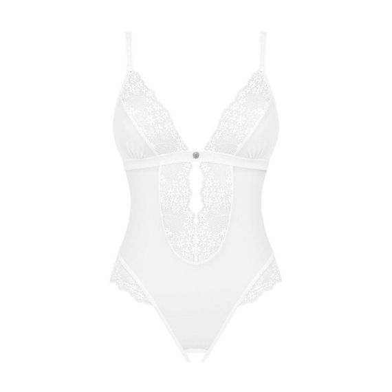 Еротичне напівпрозоре боді Obsessive Heavenlly crotchless teddy XS/S, з доступом | Зображення 2