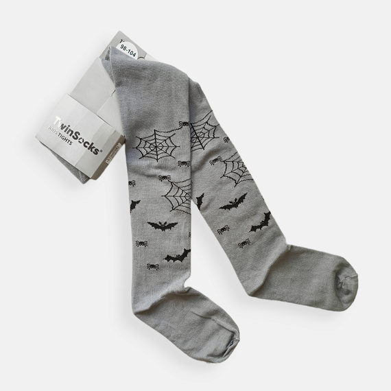 Колготки для хлопчика ТМ TwinSocks з принтом кажана та павука 98-104, 110-116, 116-122 | Зображення 1