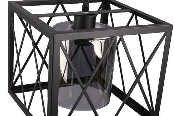 Люстра підвісна LOFT на 1 лампочку 25040 Чорний 30-90х25х36 см. | Зображення 2