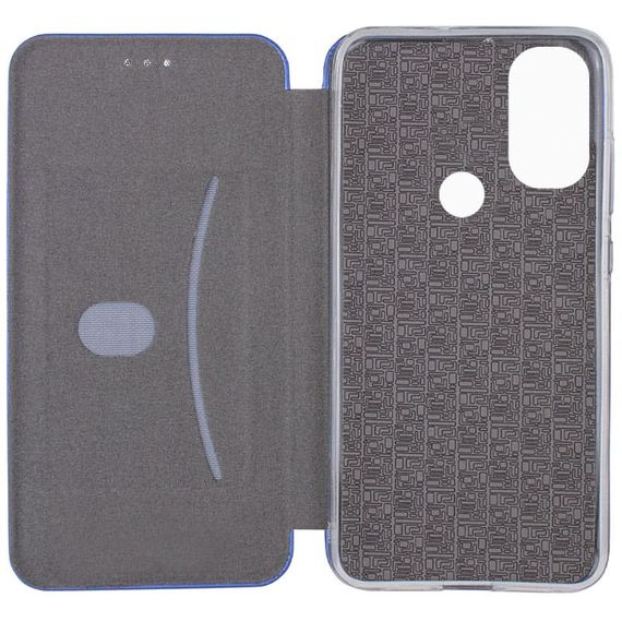 Шкіряний чохол-книжка Classy для Motorola Moto E40 Синій | Зображення 2