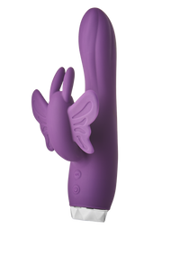 Вибратор-кролик в виде Бабочки Dream Toys Flirts Butterfly, фиолетовый, 17 х 3 см sexstyle
