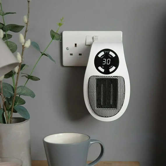 Портативный обогреватель 500W, Portable Heater с дисплеем / Настенный электрообогреватель | Зображення 2