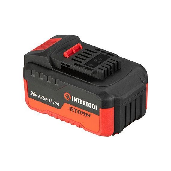Акумулятор 20 В, літій-іон, 6.0 Ач, індикатор рівня заряду INTERTOOL WT-0342 | Зображення 5