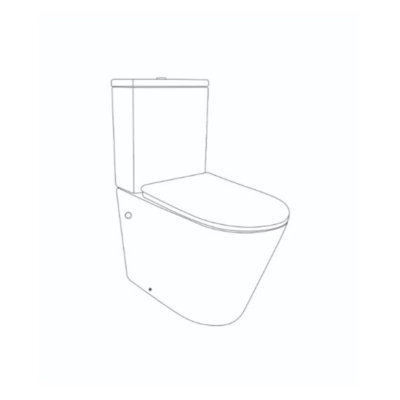 Унитаз напольный Qtap Swan Ultra Quiet с сиденьем Soft-close 640x360x835 мм QT16222182TW White | Зображення 1