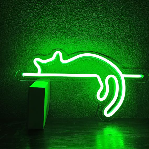 Неоновий світильник Киця на Полиці 400х212 acr-n000085 | Зображення 3