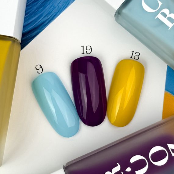 Лак для стемпинга Crooz №09 (голубой) 6мл | Зображення 1