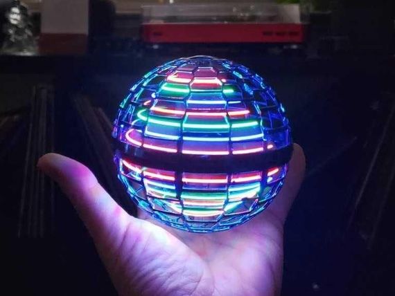 Летающий шар спиннер светящийся FlyNova pro Gyrosphere Игрушка мяч бумеранг для ребёнка | Зображення 2