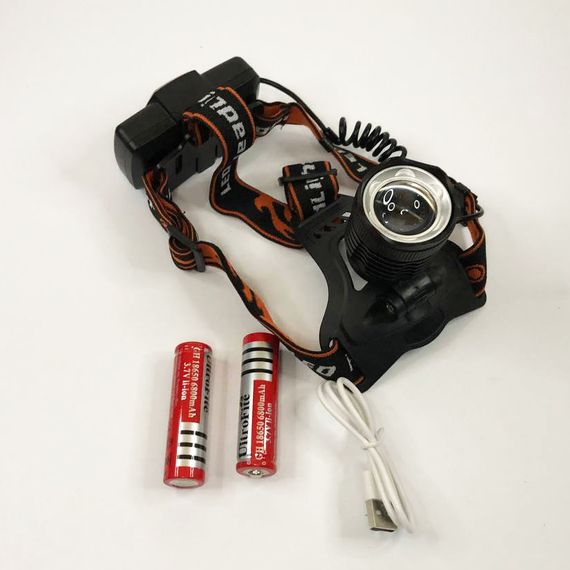Ліхтар налобний Police BL-2189 T6 (MicroUSB), універсальний, з оптичним зумом, водонепроникний ліхтар | Зображення 8