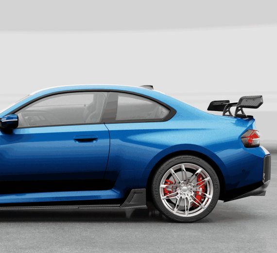 Спойлер V7 (чорний глянець) для BMW 2 серія G42 2021- рр | Зображення 3