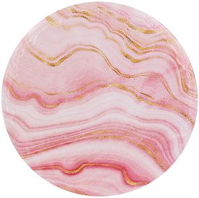 Підставка під гаряче керамічна "Golden Pink Marble" Ø16см на пробковій основі