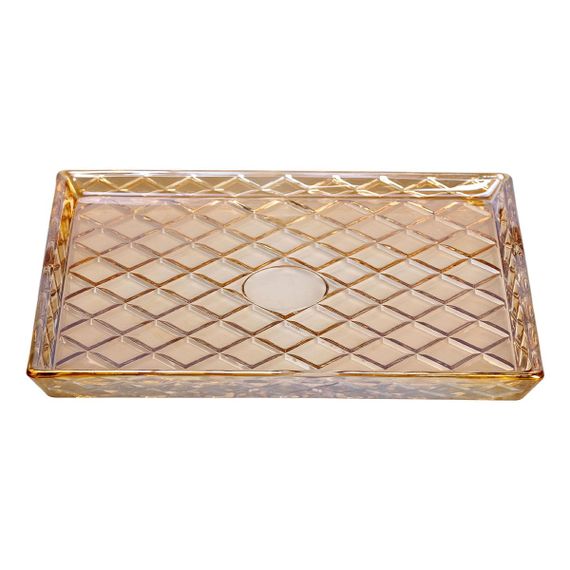 Блюдо для закусок стеклянное 24,5*20,5*2 см прямоугольное HP-YH-53