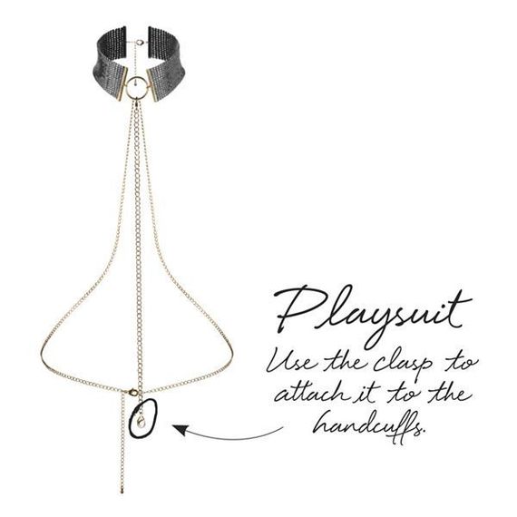 Намисто-комір Bijoux Indiscrets Desir Metallique Collar, Black | Зображення 4