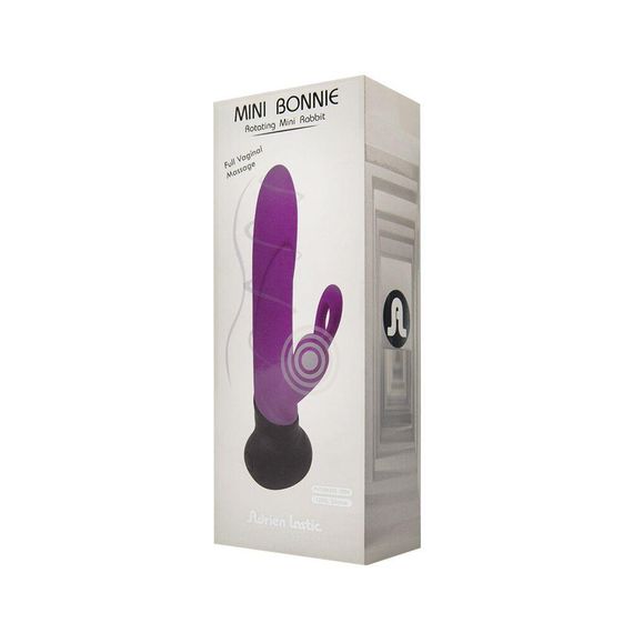 Вибратор с вращением ствола Adrien Lastic Mini Bonnie с петелькой для пальчика | Зображення 4