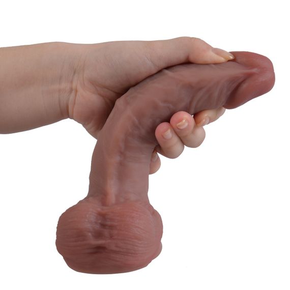 Фалоімітатор - Erospace Natural Play Silicone Dildo D2, 20.6 см Sex Aura | Зображення 6