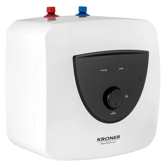 Водонагрівач Kroner Small K10SU1.5 1500 Вт, "мокрий" ТЕН, 10 л, квадратний, вертикальний, під мийкою, білий (CV034585) | Зображення 6