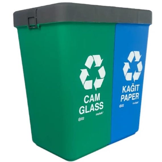 Контейнер для сортування сміття Motek 40+40 л (CK-415) | Зображення 3