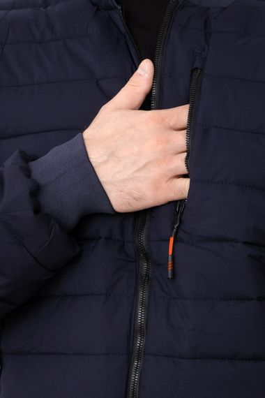 Стьобана демісезонна чоловіча куртка стьобана (плюс сайз) Носи своє 54 Темно-синій (p-18179-215017) | Зображення 2