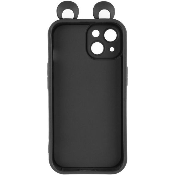 Чехол TPU Toys Case with Ears для Apple iPhone 15 (6.1") Black | Зображення 2