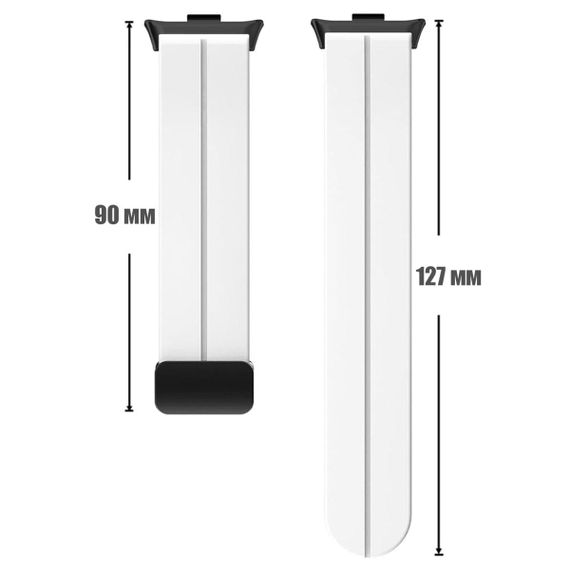 Ремінець Primo Magnetic Silicone для смарт-годинника Xiaomi Redmi Watch 4 / Xiaomi Smart Band 8 Pro - White | Зображення 6