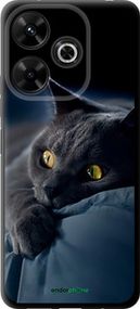 Чохол на Xiaomi Poco M6 4G Димчастий кіт "825b-3798-2448"