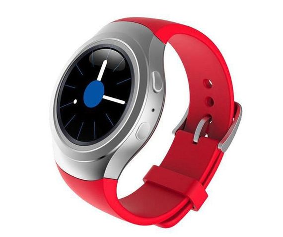 Силиконовый ремешок для часов Samsung Gear S2 Sports SM-R720 / SM-R730 Red