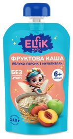 Фруктова каша яблуко-персик Elfik Magic 110 г х 18 шт