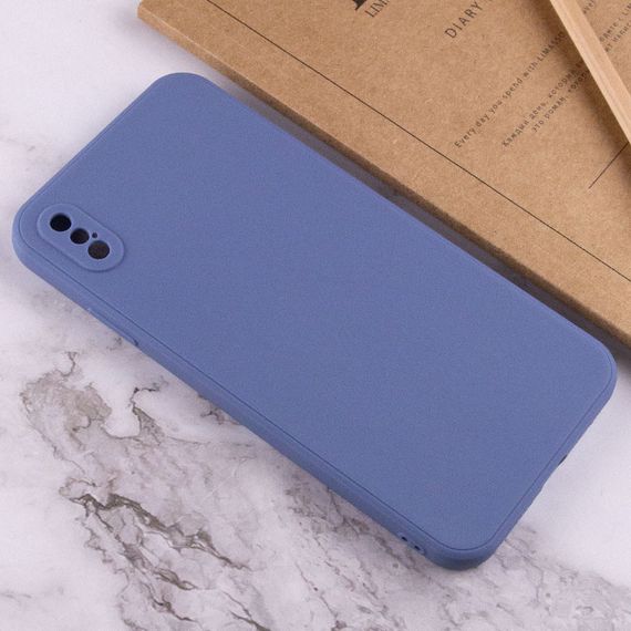 Силіконовий чохол Candy Full Camera для Apple iPhone XS Max (6.5") Блакитний / Mist blue | Зображення 3