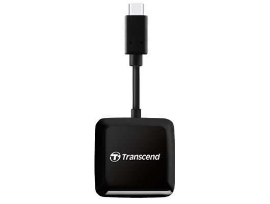 Кардридер Transcend USB 3.2 Gen 1 Type-C SD/microSD Black (TS-RDC3)